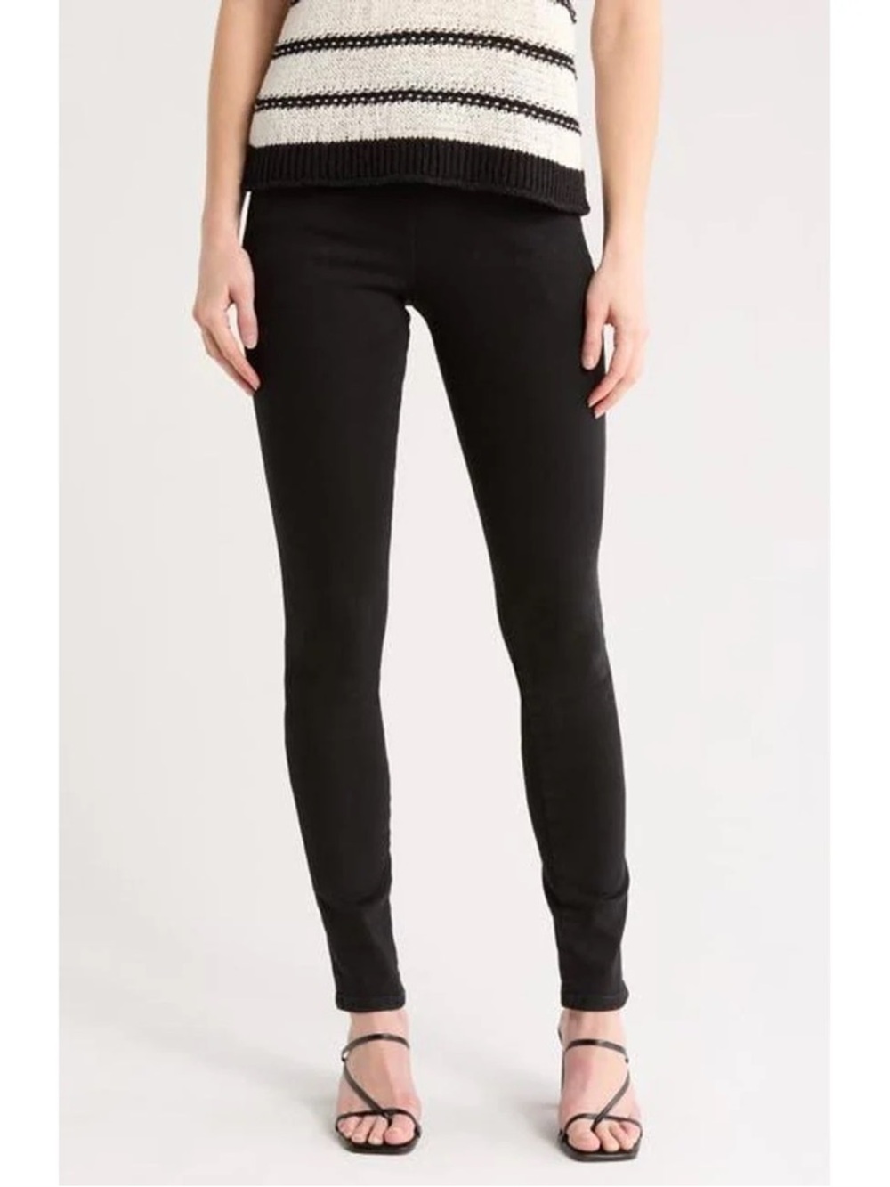 FRAME Women’s The Jetset Stacked Pencil Jeans in Sheen Noir, Size 1 (NWT)